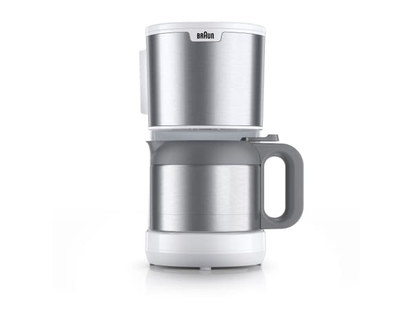 Braun IDCollection KF1505 WH, Droppande kaffebryggare, 1,2 l, Malat kaffe, 1000 W, Vit