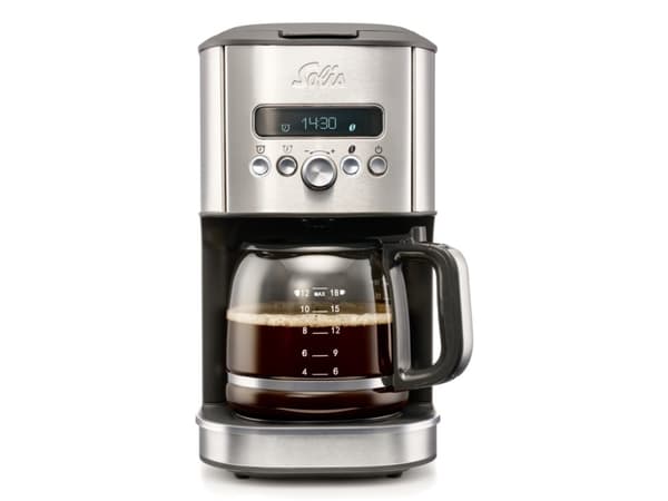 Solis Aroma Brewer, Kapsel kaffemaskine, 1,7 L, Kaffebønner, Kaffekapsel, Malet kaffe, 1035 W, Sort, Stål, Transparent
