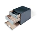 Miniatyrbild 4 av 4: Förvaringsmodul - Slitstark - Antracitgrå - 4 lådor - Kaffeplats - Robust design
