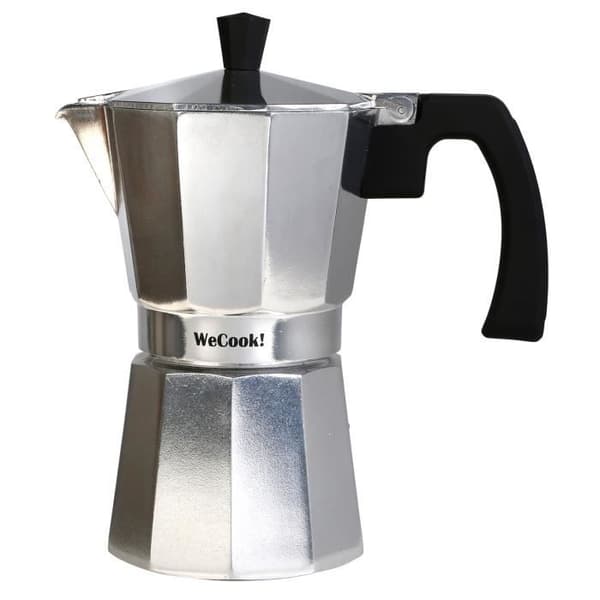 Expresso kaffebryggare - WECOOK - Paola - Aluminium - 12 koppar - Glaskeramik, gaskompatibel