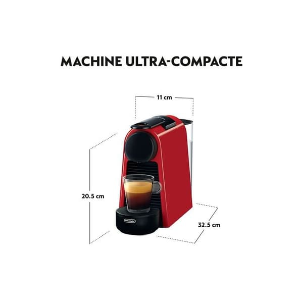 De'Longhi Essenza Mini EN85.R Kaffemaskin 19 bar röd