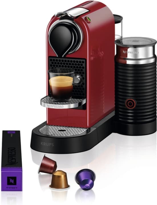 Krups Nespresso Citiz &amp; Milk kapselmaskin, rød