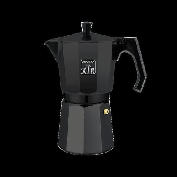 Italiensk kaffebryggare designad i svart aluminium som förbereder kaffe med bästa fyllighet och arom. Få din perfekta espresso