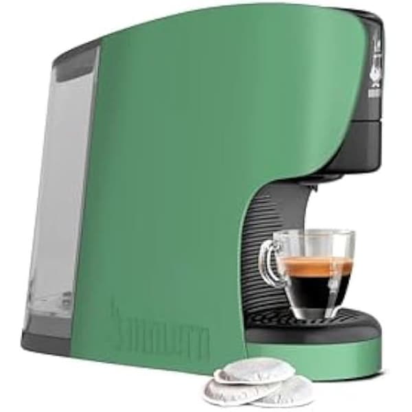 BIALETTI tryckkaffebryggare - 098150532 - Grön - Automatisk avstängning - Kapacitet 0,4 L