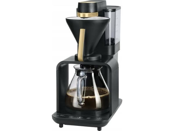 Melitta 1024-12, Droppande kaffebryggare, Kaffebönor, Inbyggd kvarn, 1515 W, Svart, Guld