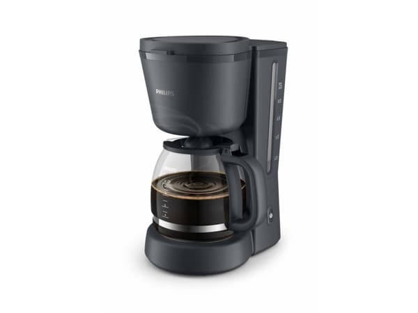 Philips 1000 series Essentials collection HD7430/90 -dryppkaffetrakter i 1000-serien, Kaffebrygger (drypp), 1,38 l, Malt kaffe, 1000 W, Sort, Grå