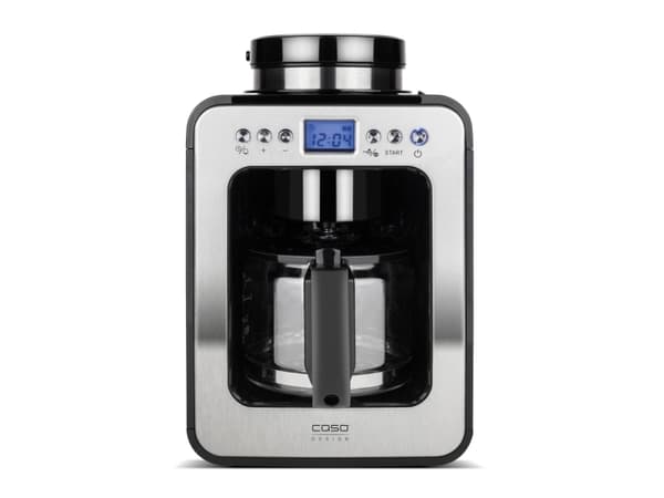 Caso Coffee Compact electronic, Kaffe bønner, Innebygd kaffekvern, 600 W, Sort, Rustfritt stål