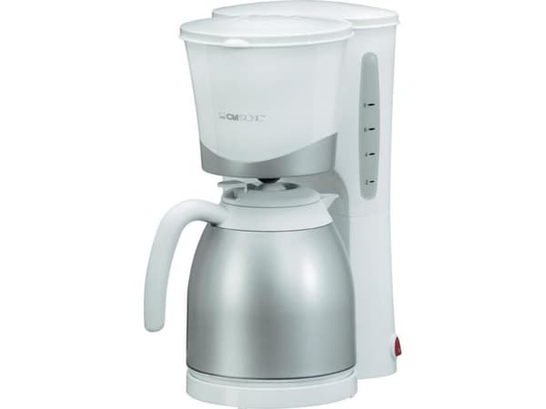 Clatronic KA 3327, Filterkaffemaskin, Malet kaffe, 870 W, Svart, Rostfritt stål