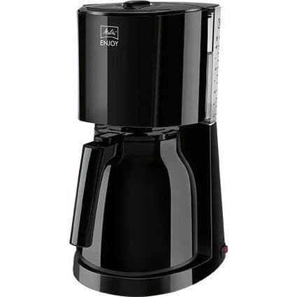 MELITTA filterkaffebryggare - Enjoy II Therm Black 1017-06 - 1000W - AromaSelector - Antidroppsystem