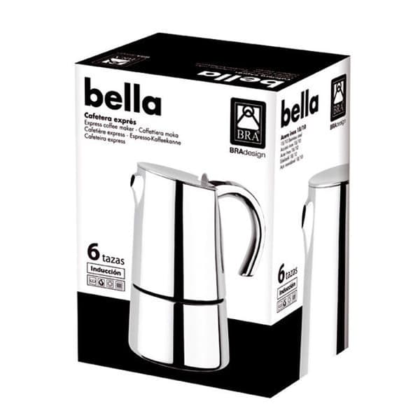 Kaffebryggare - Isogona - Bella - 18/10 rostfritt stål - 6 koppar - Avtagbart filter
