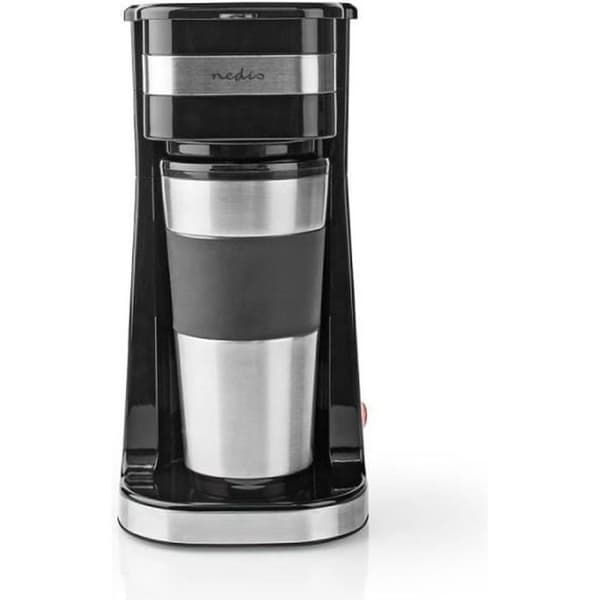 Kaffebryggare 1 Kopp - Nedis - Resemugg - Dubbelvägg - 0,42 L - Svart