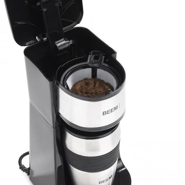 BEEM 03510 1510SR Kaffebryggare - Permanent filter - 750 W - 24h Timer - Rostfritt stål, Svart/Silver
