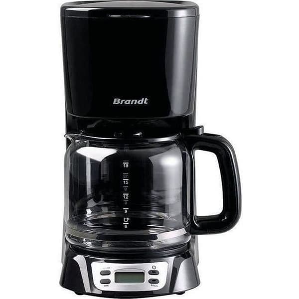 BRANDT Filterkaffebryggare 18 koppar 1000 watt programmerbar håll varm CAF1318E svart