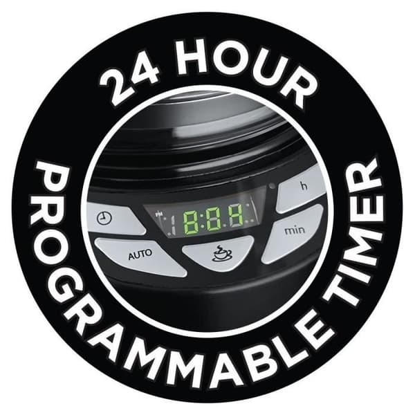 RUSSELL HOBBS 22620-56 filterkaffebryggare - 1,25L - Frostad och glansig konsistens - Svart
