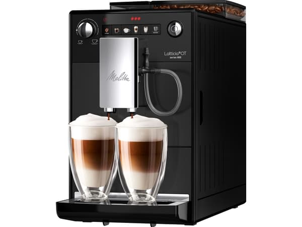 Melitta Latticia OT F300-100, Espressomaskin, 1,5 l, Kaffebönor, Inbyggd kvarn, 1450 W, Svart