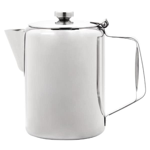 Kaffebryggare i polerat rostfritt stål - Olympia - Concorde - 2 L - Beständigt handtag - Spegelfinish