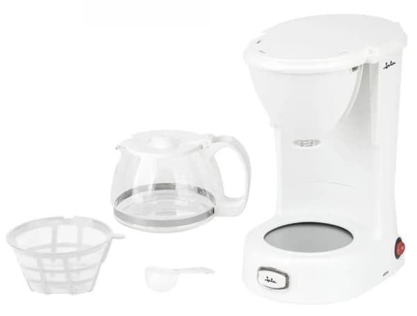 JATA JECA1752, Droppande kaffebryggare, Malat kaffe, 650 W, Vit