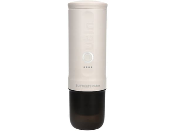 BUYDEEM Bærbar kaffemaskin, modell OTEM-01, farge Havrehvit