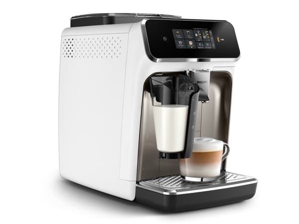 Philips Series 2300 EP2333 - Automatisk kaffemaskin med cappuccinatore - 15 bar - hvit/krom