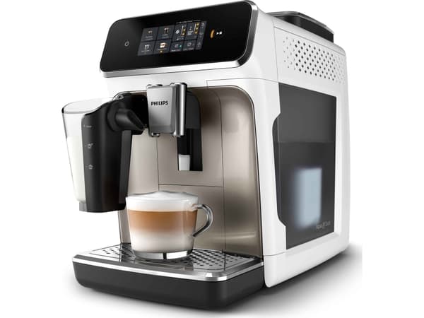 Philips Series 2300 EP2333 - Automatisk kaffemaskin med cappuccinatore - 15 bar - hvit/krom