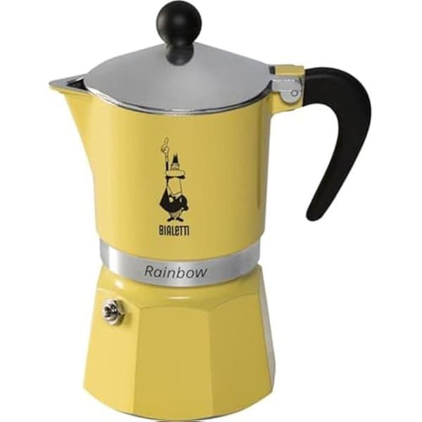 Bialetti Rainbow 3TZ Kaffebryggare - BIALETTI - Gul - Våren 2024 - Färgglad design - Perfekt för kaffe