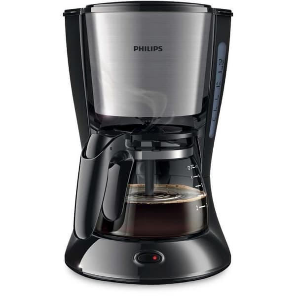PHILIPS HD7435/20 Daily Collection filterkaffebryggare - Svart och metall - 7 koppar - 700W - AromaSwirl