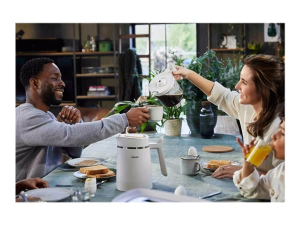 Philips Eco Conscious Edition HD5120/00 Suodatinkahvinkeitin, 1,2 litraa, Suodatinkahvinkeitin, 1,2 L, Jauhettu kahvi, 1000 W, Valkoinen
