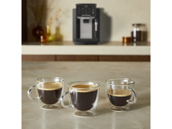 Krups Sensation EA910A, Espressomaskin, 1,7 l, Kaffe bønner, Innebygd kaffekvern, 1450 W, Sort, Kromfarget