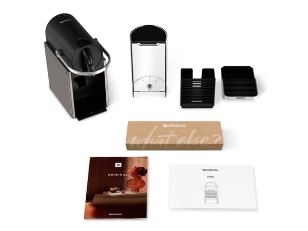 Krups Pixie XN306T10, Kapsel kaffemaskin, 0,7 L, Kaffekapsel, 1260 W, Svart, Titanium
