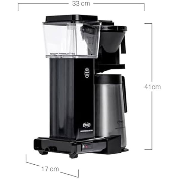 Kaffebryggare - MOCCAMASTER - KBGT - 1.25L - Termos - Filter - Svart