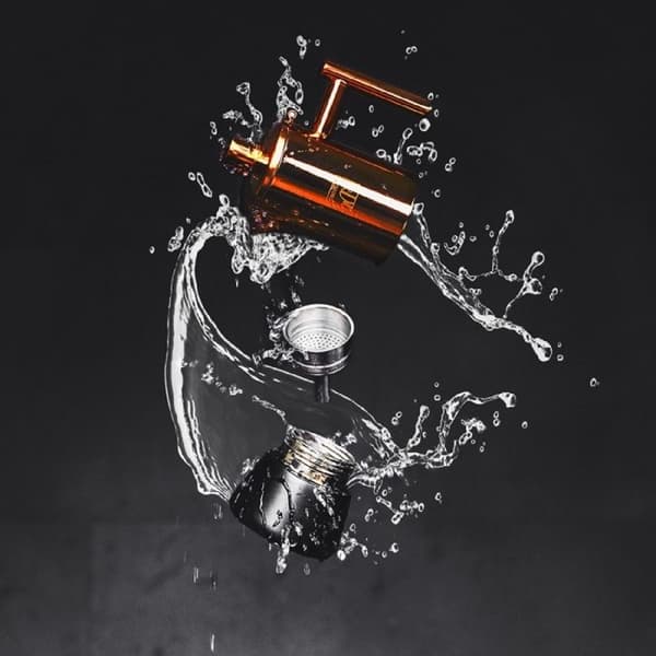 Cecotec Moking 1000 Italiensk kaffebryggare i rostfritt stål, Elegant design, Tål diskmaskin, 500 ml kapacitet, Kompatibel