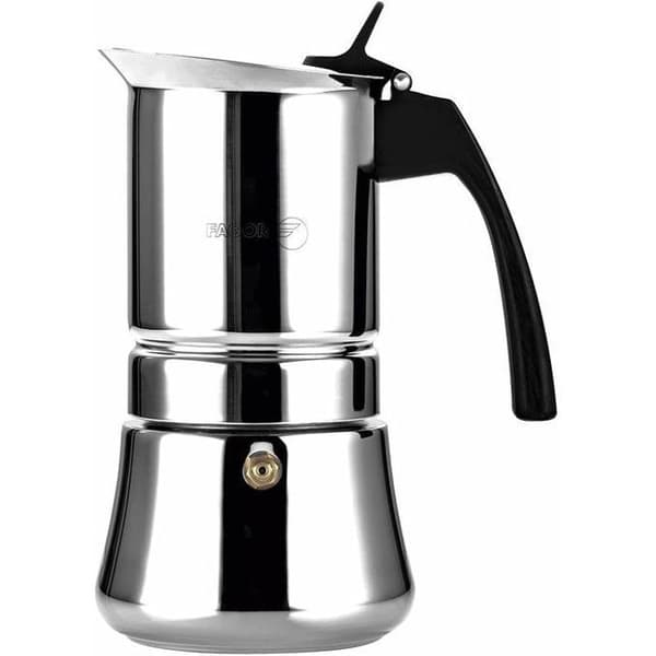 Expresso kaffebryggare - FAGOR - Etnica - Rostfritt stål - 4 koppar - Induktionskompatibel