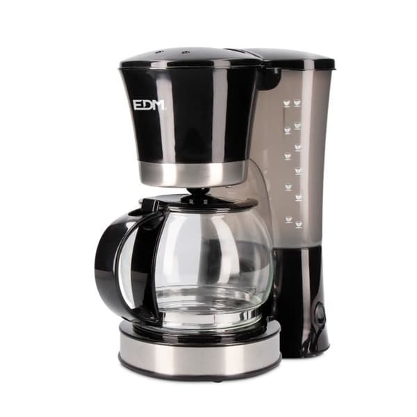 Elektrisk Kaffebryggare - EDM - 12 koppar - 800W - Programmerbar - Svart