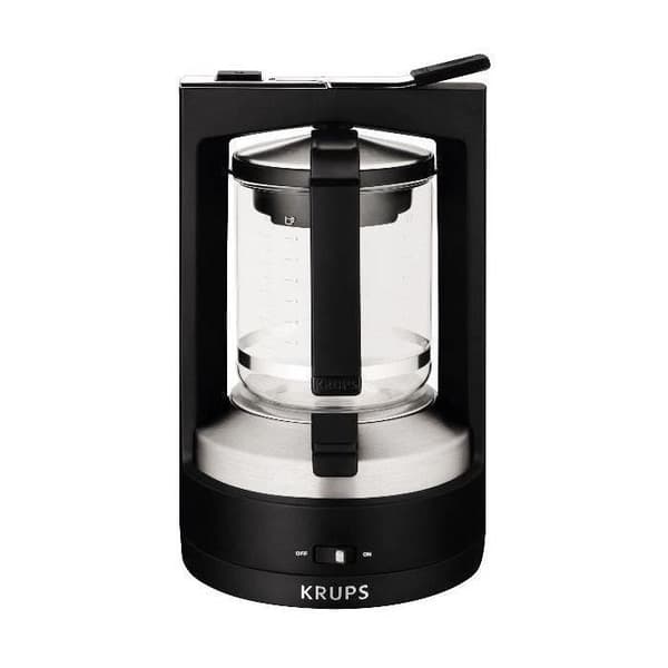 KRUPS - Tryckkaffebryggare - 12 koppar - 850W - 1 L tank - svart - T8