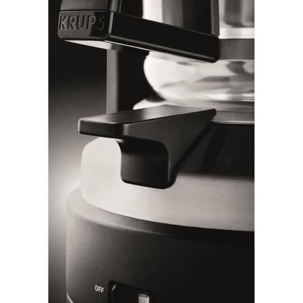 KRUPS - Tryckkaffebryggare - 12 koppar - 850W - 1 L tank - svart - T8