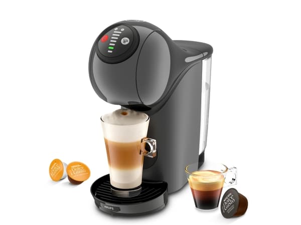 Krups Genio S KP243B, Kapseldrevet kaffemaskin, 0,8 l, Kaffe kapsyl, 1500 W, Antrasitt