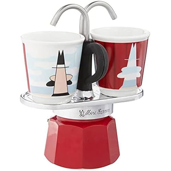 Kaffepreparationsset - BIALETTI - MINI EXPRESS - Blå färg - Avtagbar tank - Utbytbart filter