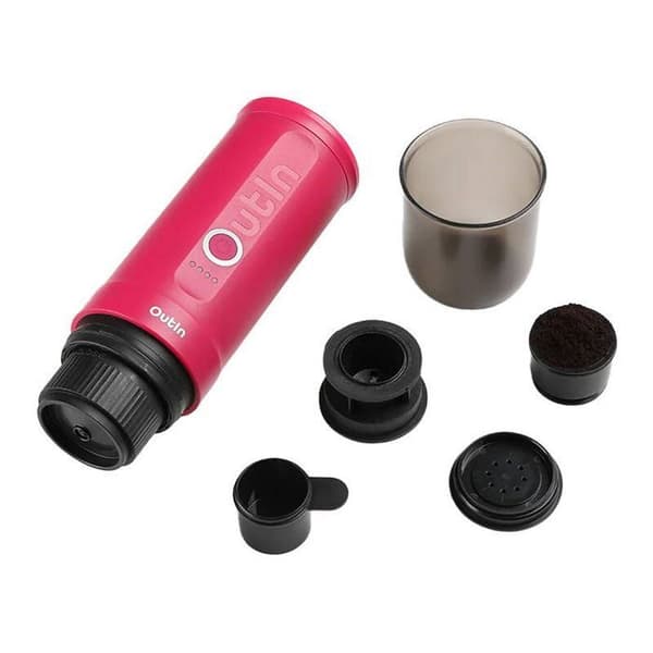 Portabel kaffebryggare - Outin - Nano - 7500 mAh - 20 bar - Röd