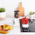 Miniatyrbild 4 av 6: BIALETTI Italiensk Mocka induktion kaffebryggare 4 koppar - Röd