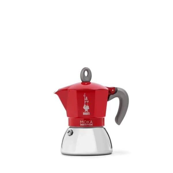BIALETTI Italiensk Mocka induktion kaffebryggare 4 koppar - Röd