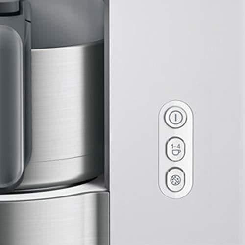 Braun KF 5105 WH - Filterkaffemaskin IDCollection med AromaSelect och 10 koppar termos 1000 W Vit/stainless steel