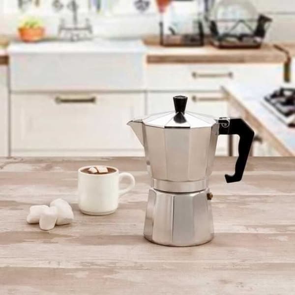 Italiensk kaffebryggare - Quid - Cesena - Aluminium - Tryckkokare - 2 års garanti