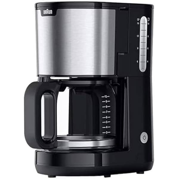 Kaffebryggare - BRAUN - KF 1500 BK PurShine - 10 koppar - Antidroppsystem - Värmebeständigt glas