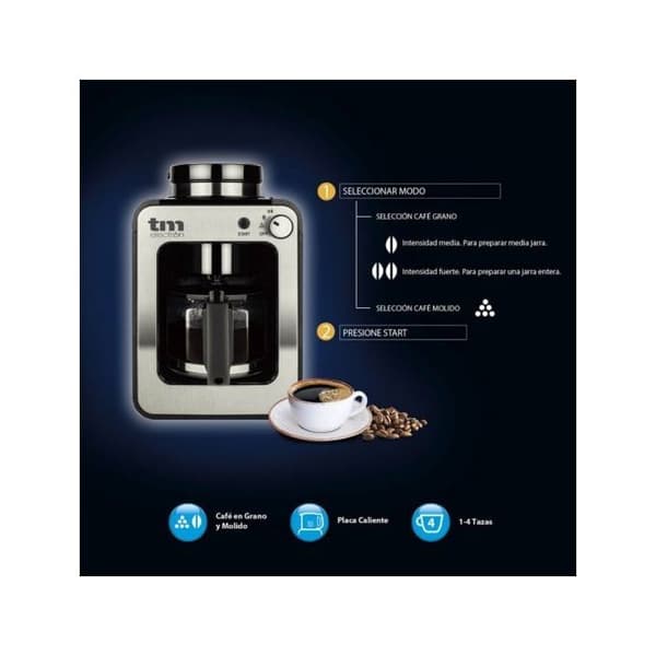 TMPCF020S 600W Droppkaffebryggare 4 koppar 600W