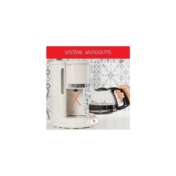Filterkaffebryggare - MOULINEX - FG381A10 - Elfenben - 1,25L - 15 koppar