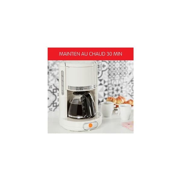 Filterkaffebryggare - MOULINEX - FG381A10 - Elfenben - 1,25L - 15 koppar