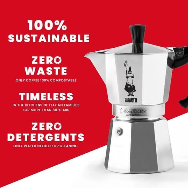 BIALETTI 9-Cup Express Moka italiensk kaffebryggare