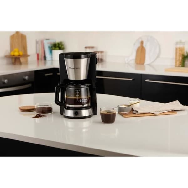 Kaffebryggare - RUSSELL HOBBS - HEATON - 1,25 L - Svart / Rostfritt stål