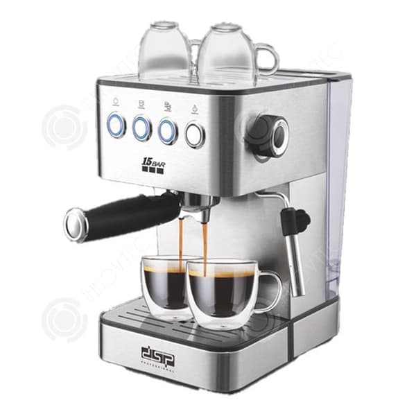 Kaffemaskin INN® 1,8L 15bar 20x28x30cm Hemmakompatibel Mjölkskummare Avtagbar vattentank Halvautomatisk ångkaffebryggare