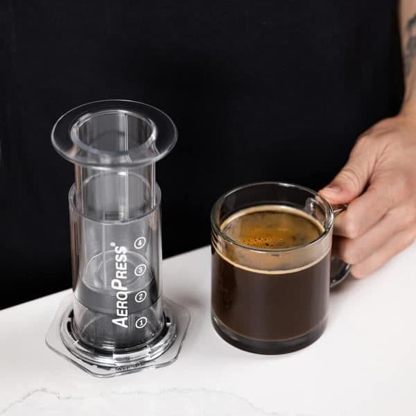 Tryckkaffebryggare - AeroPress - Klar - Transparent - 1 kopp - Okrossbar Tritan